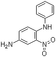 2-Nitro-4-aminodiphenylamine, 2-Nitro-N-phenylbenzene-1,4-diamine, 2-Nitro-4-amino-N-phenylaniline, 4-Amino-2-nitrodiphenylamine, HC Red 1 CAS #: 2784-89-6
